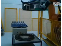 金麒麟-六轴机器人+机器视觉检测刹车片
