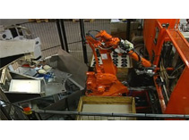 某汽车-六轴机器人+视觉检测取件印标